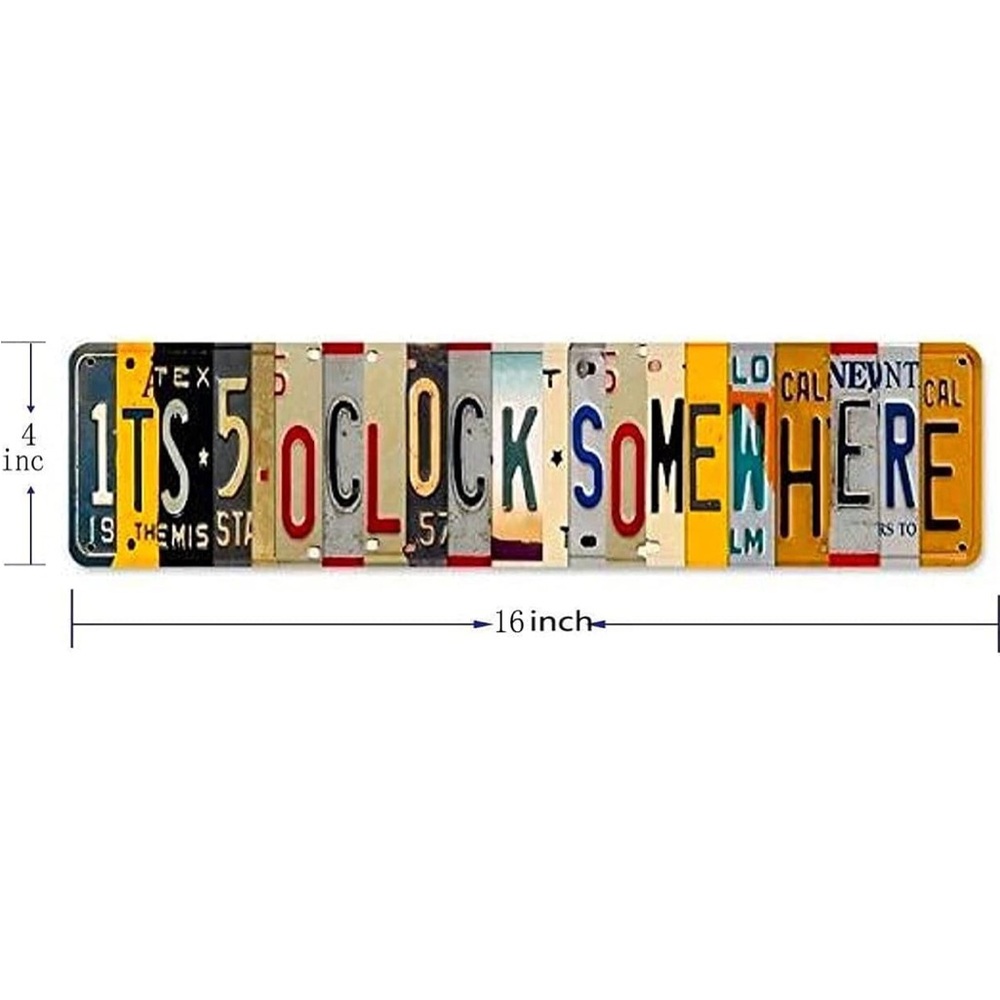 License Plate Wall Art Sign